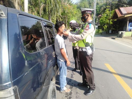 Hari Pertama Ops Zebra SatLantas Polres Enrekang Masih Tegur Pelanggar