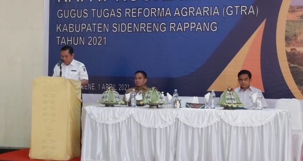 Rakor Gugus Tugas Reforma Agraria Begini Pesan Wabup Sidrap