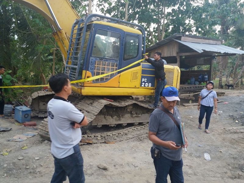 Polisi Tutup Usaha Tambang Ilegal