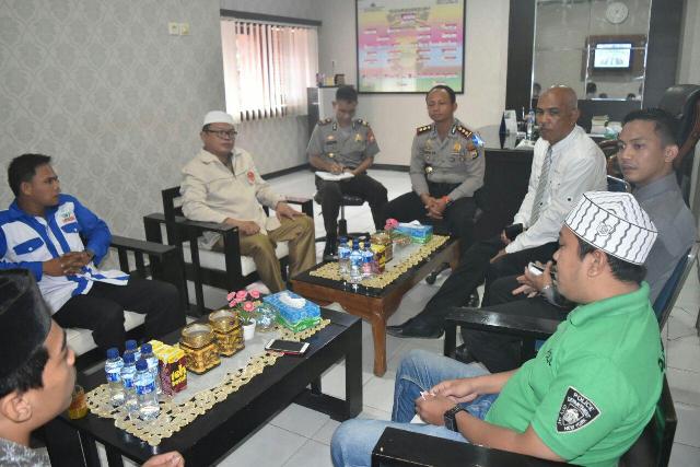 Bahas Kamtibmas, Kapolres Sidrap Menerima Audience Organisasi Muhammadiyah Sidrap