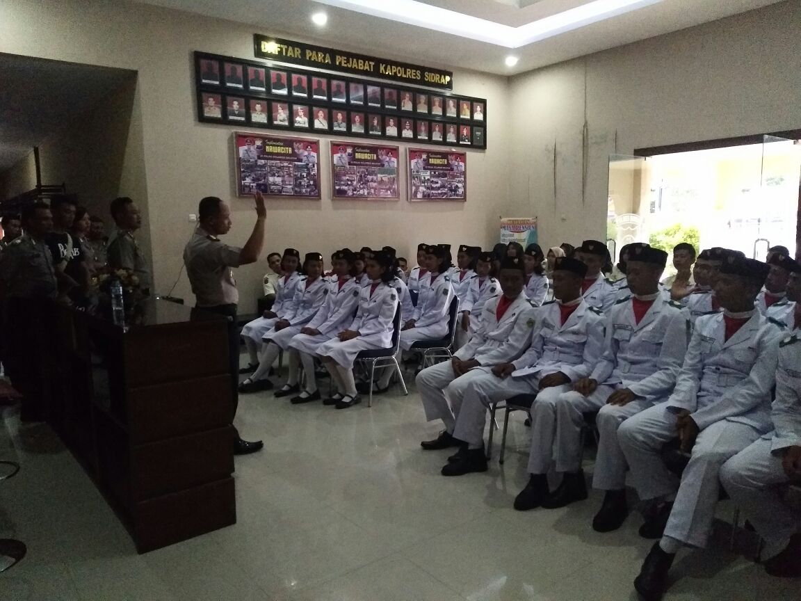 Begini Ceramah Kapolres Sidrap pada Anggota Paskibraka….