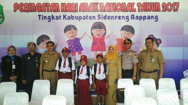 Hadiri Upacara Peringatan Hari Anak, ini Harapan Kapolres Sidrap