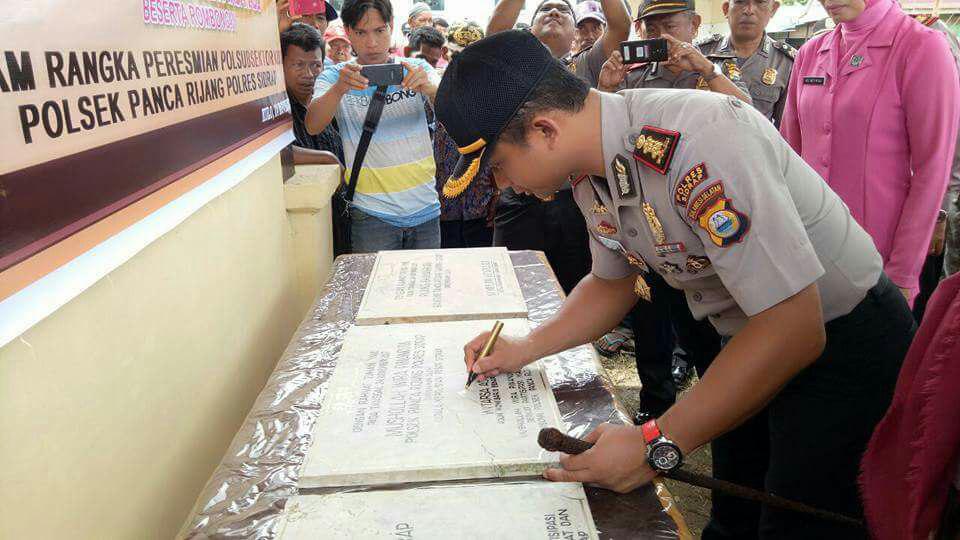 Subhanallah, Diakhir Masa Jabatannya Kapolres Sidrap Resmikan Mushollah