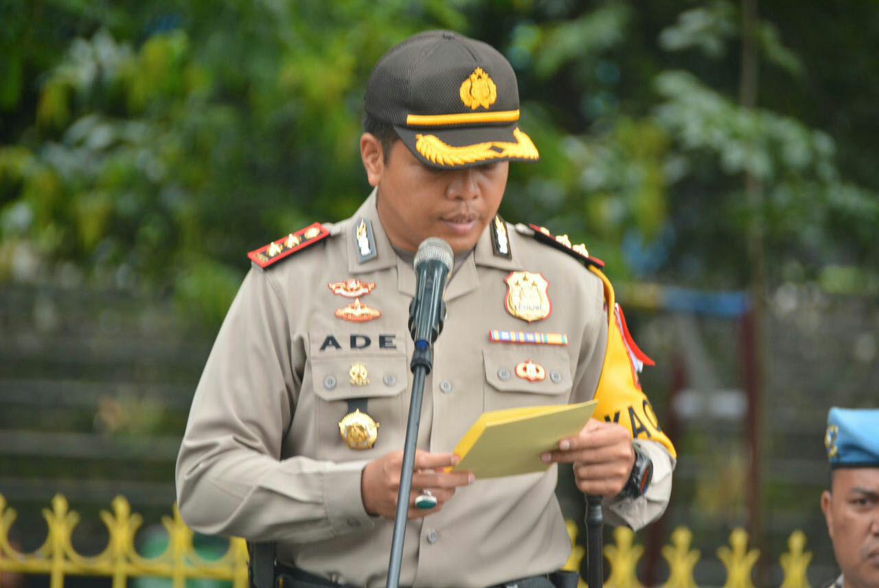 Polres Sidrap Gelar Apel Satukan Tekad Pilkada Damai