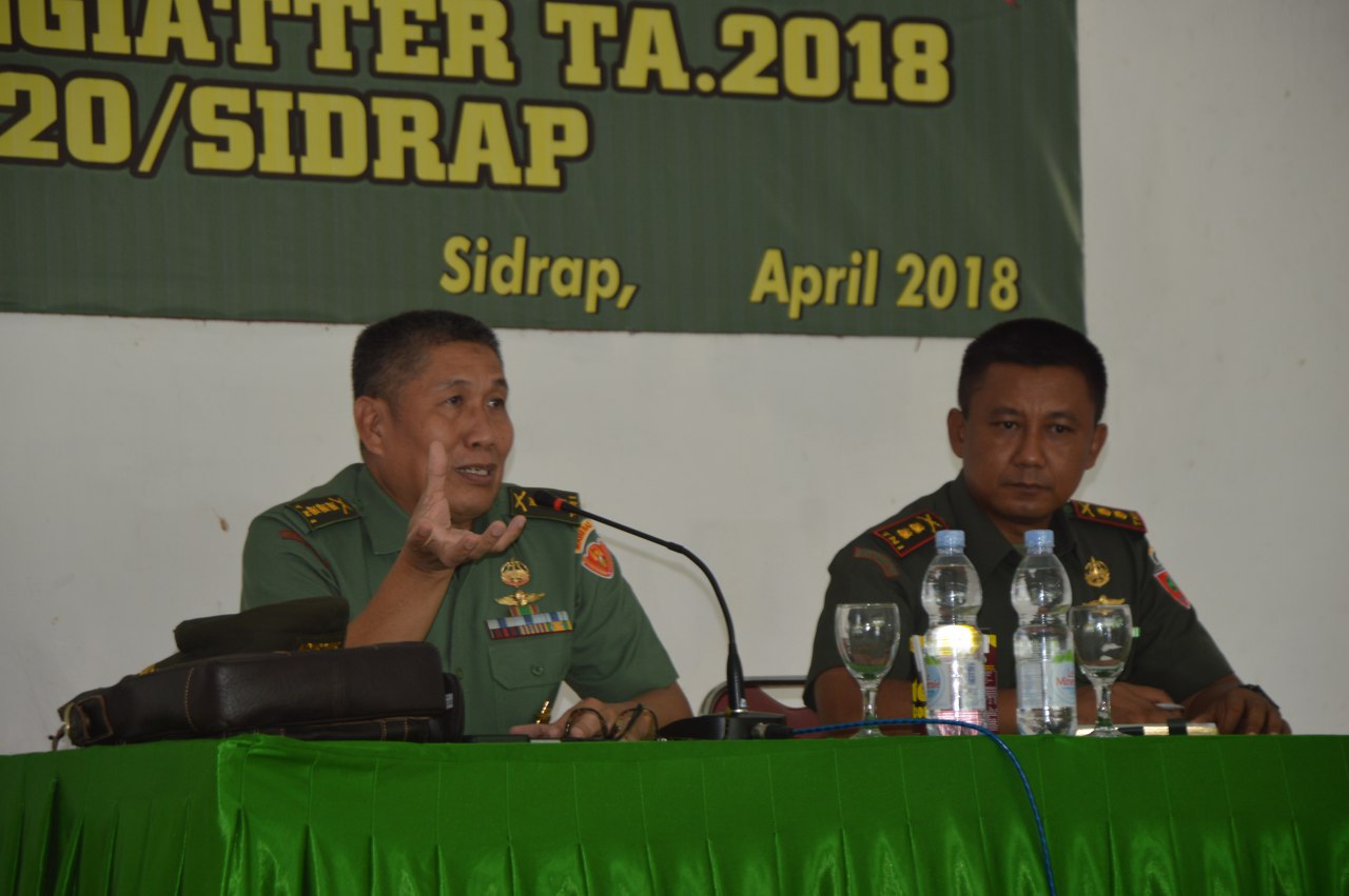 Tim WASGIAT PROGGIATTER Mabes TNI AD Sambangi Kodim 1420 Sidrap