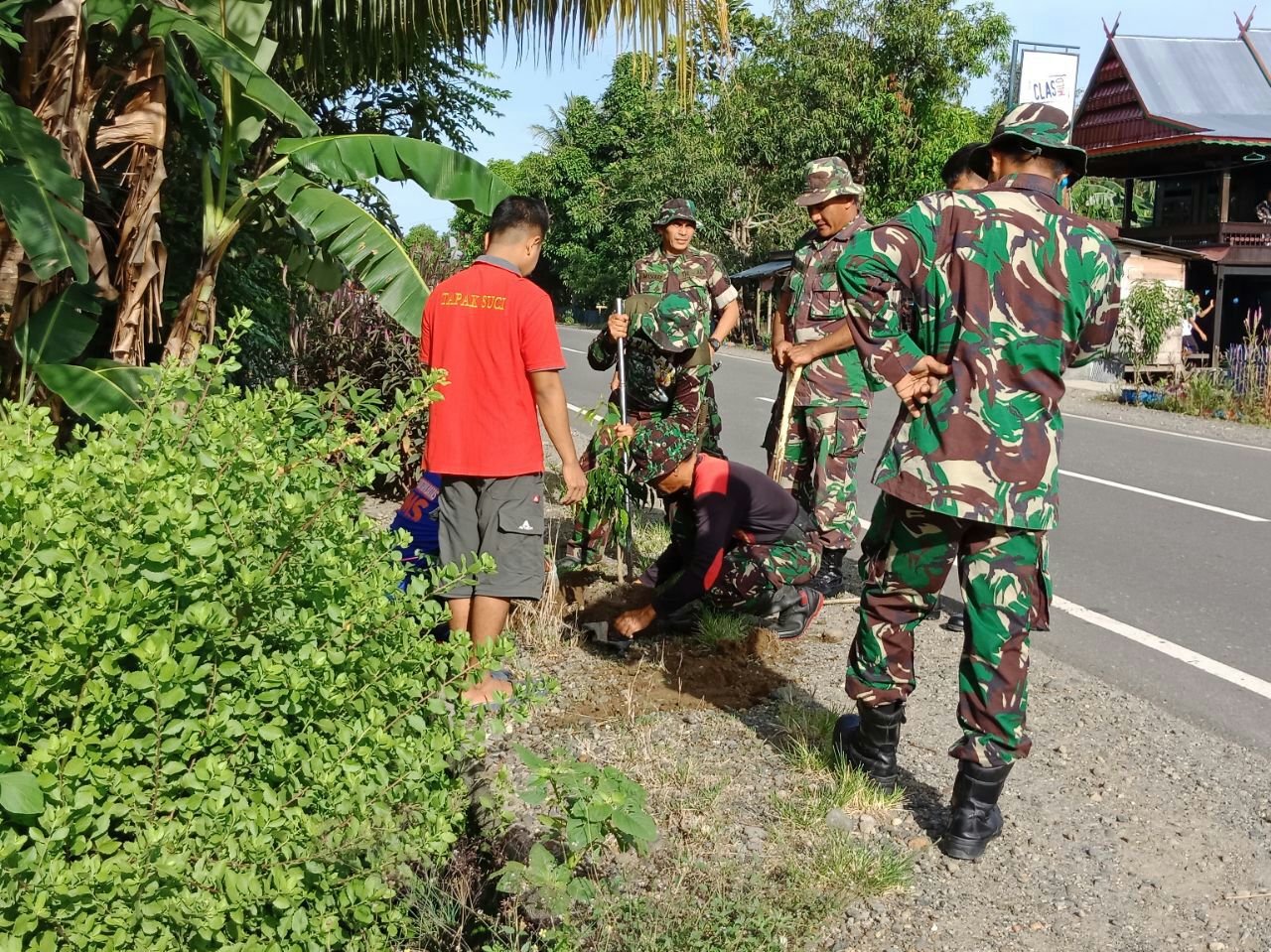 Kodim 1420 Peduli Lingkungan. Ajak Masyarakat Lakukan Penghijauan