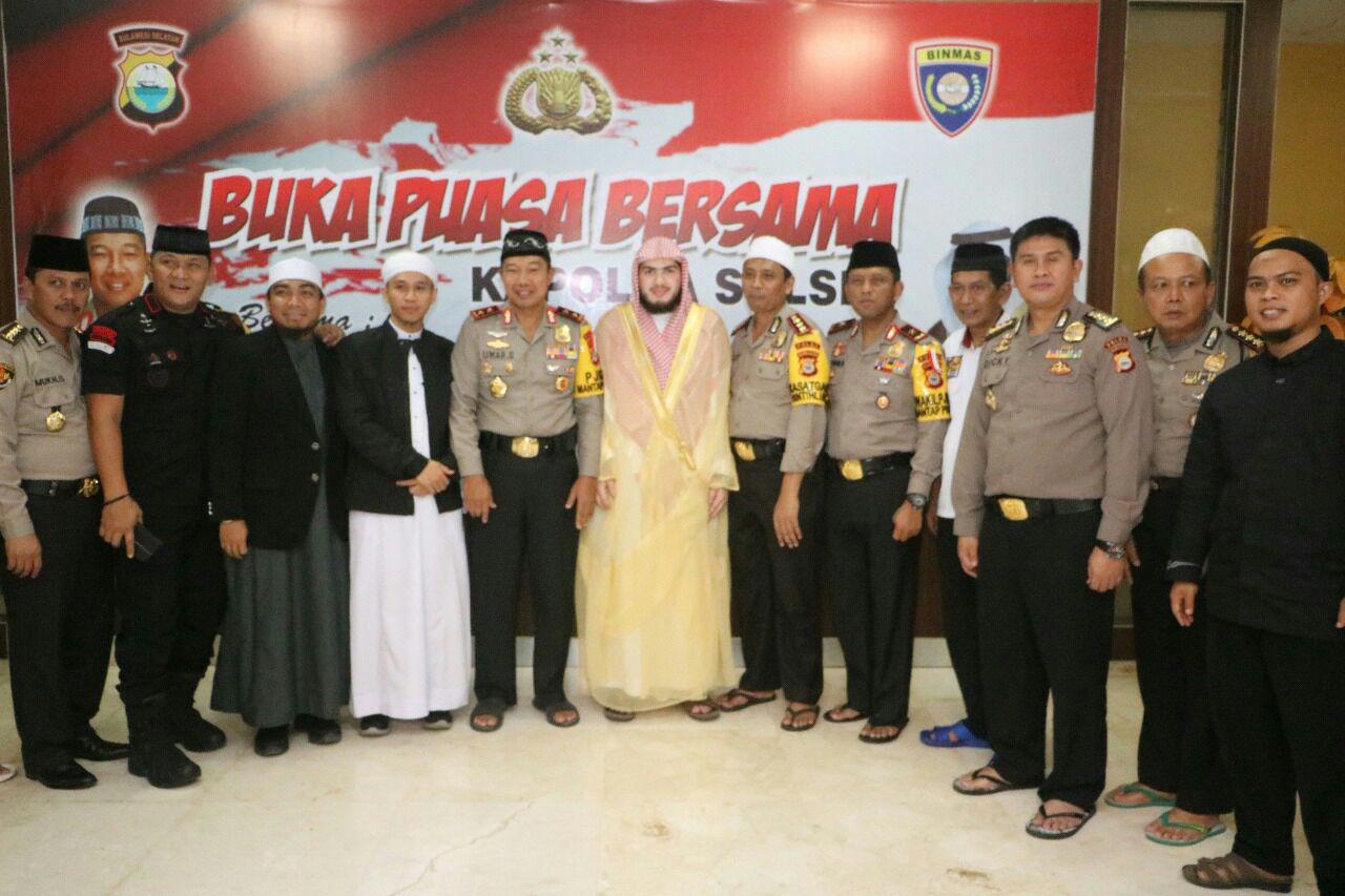 Kunjungi Mapolda Sulsel, ini Pesan Putra Imam Masjid Haram Makkah