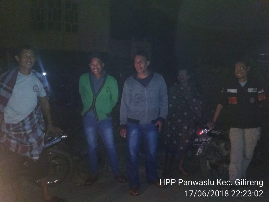 Cegah Pelanggaran Pilkada, Panwascam Gilireng Intens Patroli