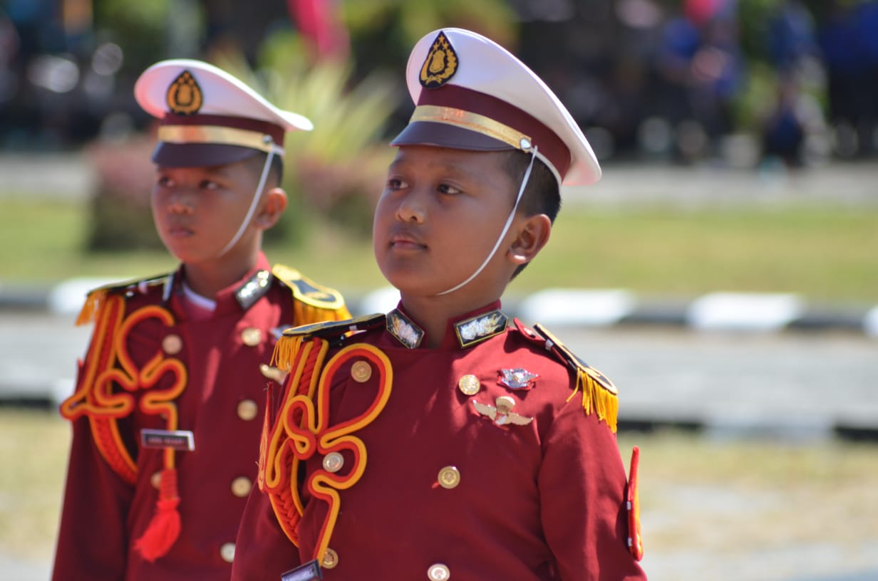 Polisi Cilik Binaan Polres Sidrap Curi Perhatian Peserta Upacara HUT RI