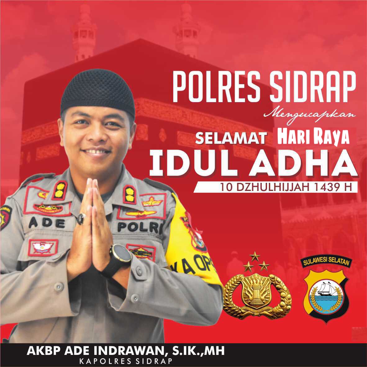 Besok, Polres Sidrap Gelar Shalat Ied Di Mapolres