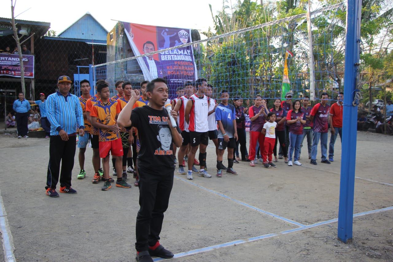 Setelah Takraw, Wakil Ketua DPRD Sulsel Buka Kejuaraan Volly di Sidrap