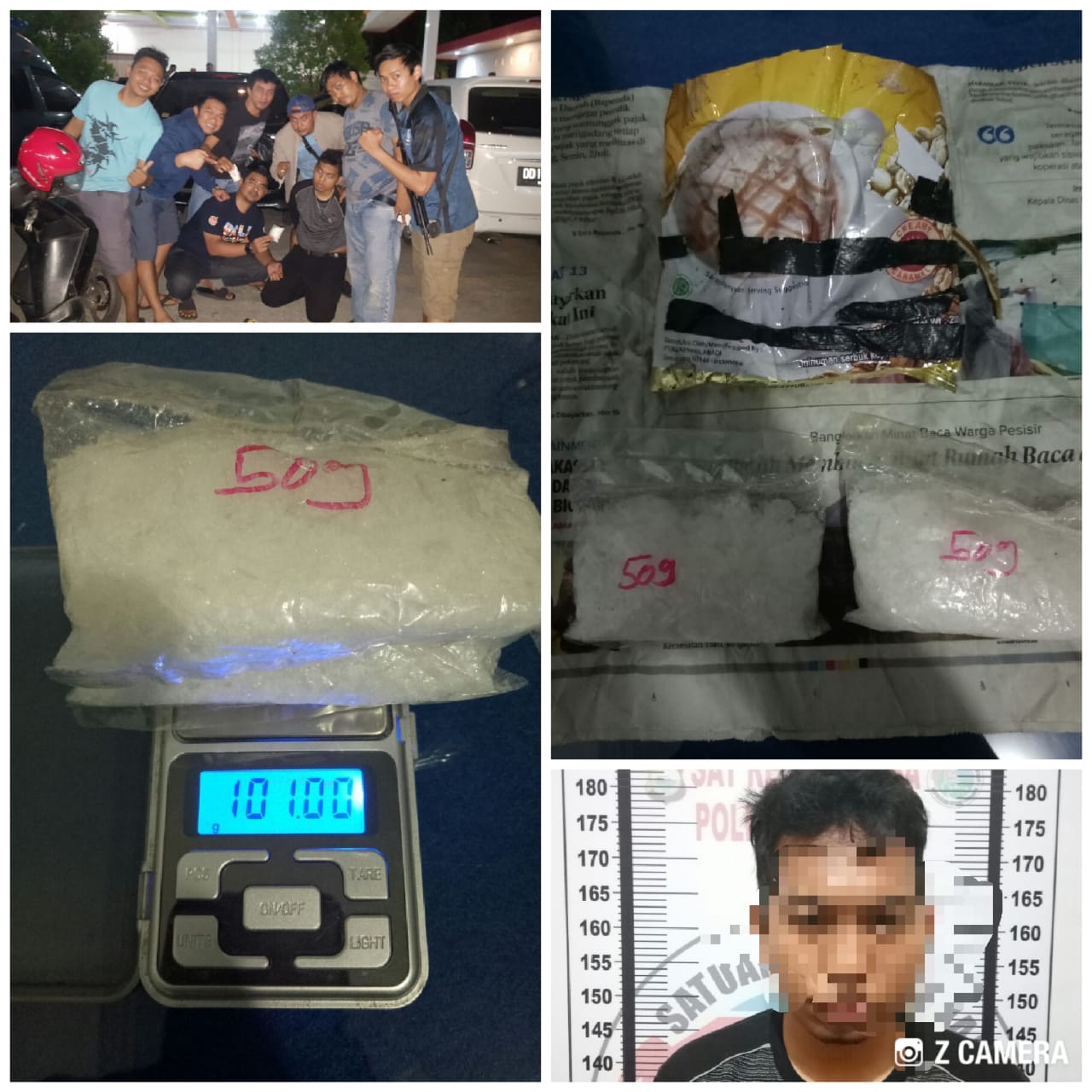 Polisi Menyamar, Lalu Sergap Kurir. Wow, Hasilnya 101.00 Gram Didapat..