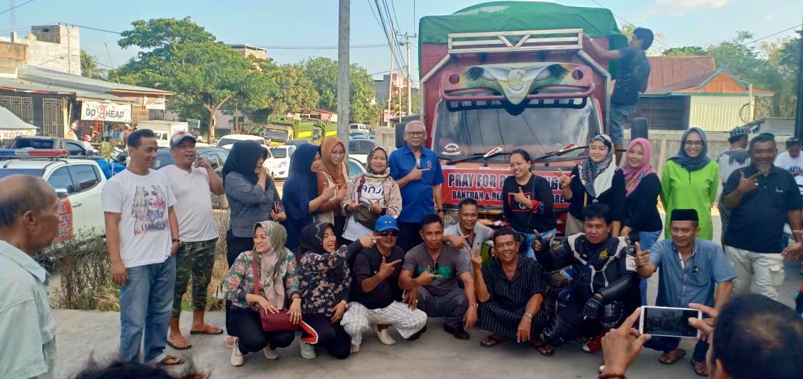 Belasan Mobil Logistik Berangkat Ke Palu, FAS Minta Relawan Siaga