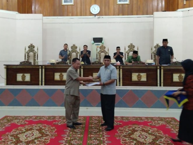 Rapat Paripurna Penyerahan LKPJ Akhir Masa Jabatan Bupati Wajo 2014-2019