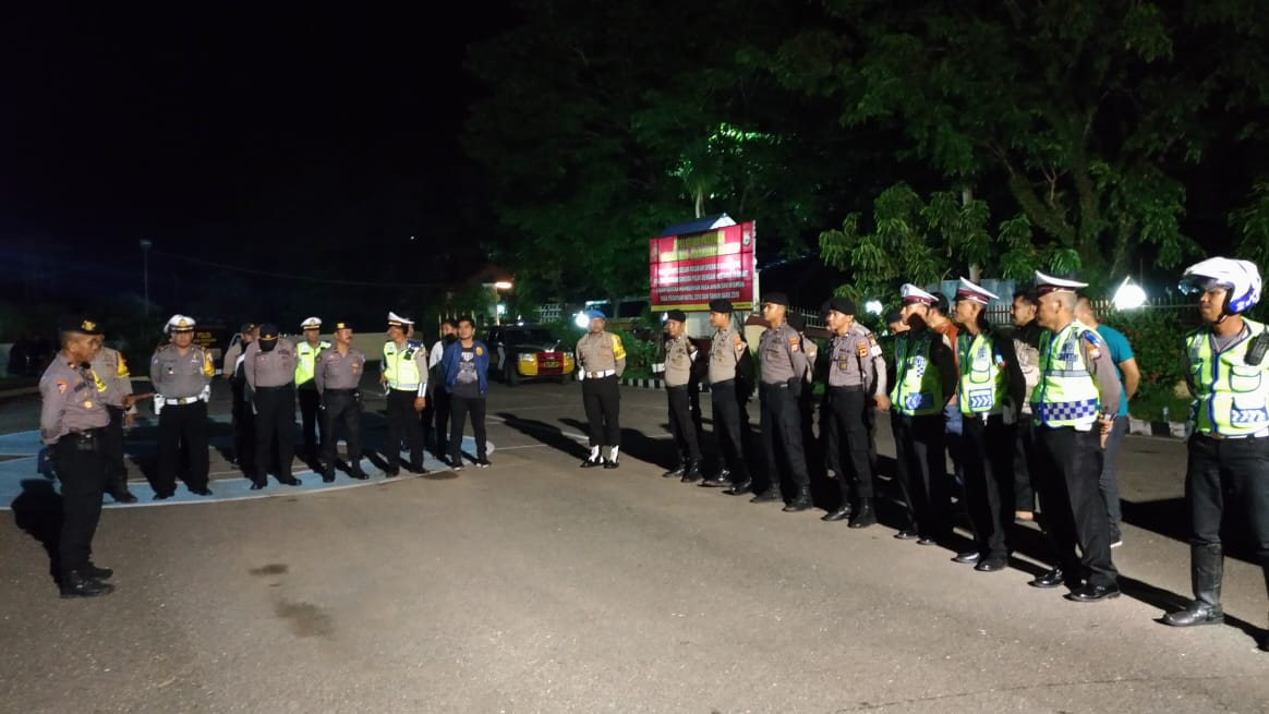 Personil Polres Pangkep Sukses Amankan Malam Tahun Baru