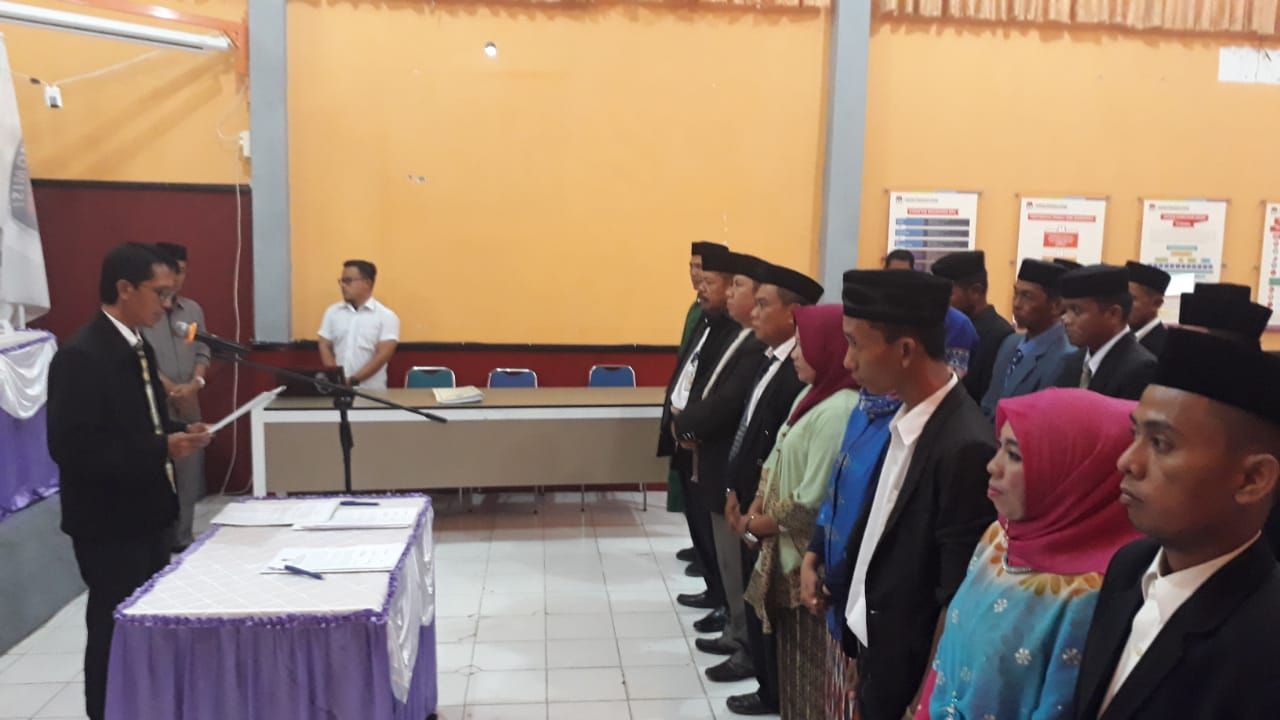 KPU Sidrap Tambah 22 Anggota PPK untuk Sukseskan Pemilu 2019