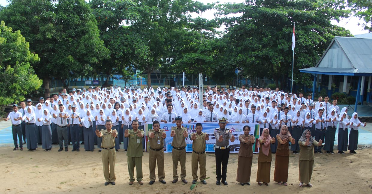 Begini Cara Satlantas Polres Sidrap Edukasi Pelajar Menyukseskan MRSF 2019