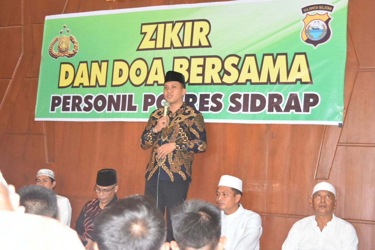 Polres Sidrap Gelar Dzikir dan Doa Bersama Puluhan Anak Yatim