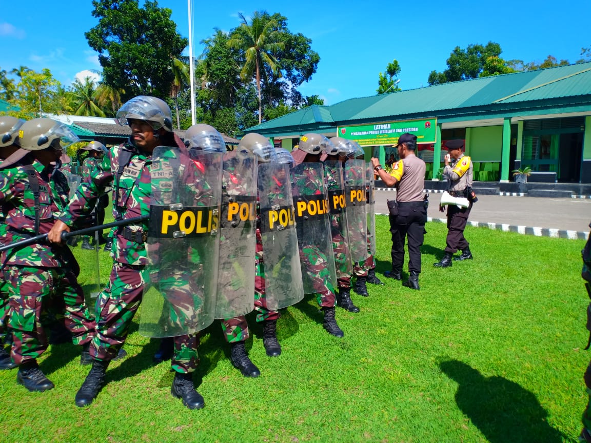 Begini Sinergitas TNI-Polri Enrekang, Latber Dalmas Jelang Pemilu 2019