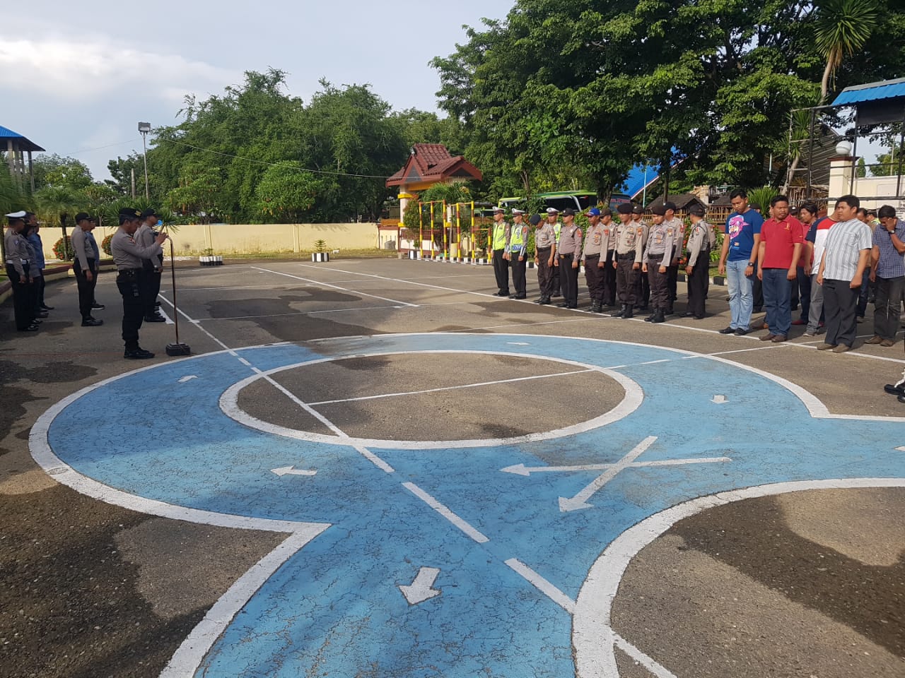 Cek Kesiapan Pasukan, Kabag Ops Pimpim Apel Satgas OMB Polres Pangkep