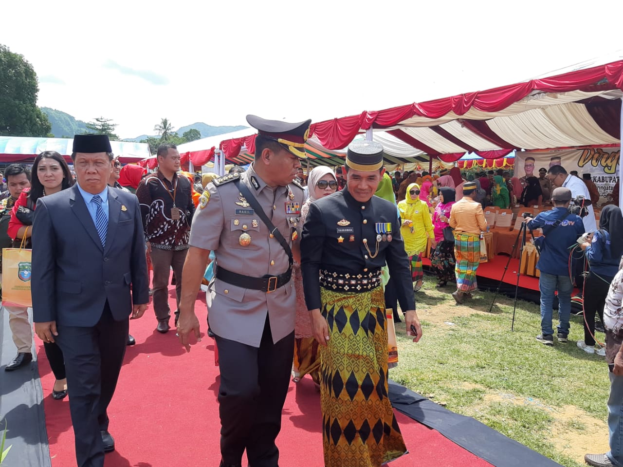 Kapolres Pangkep Dampingi Karo SDM Polda Sulsel pada HUT Pangkep