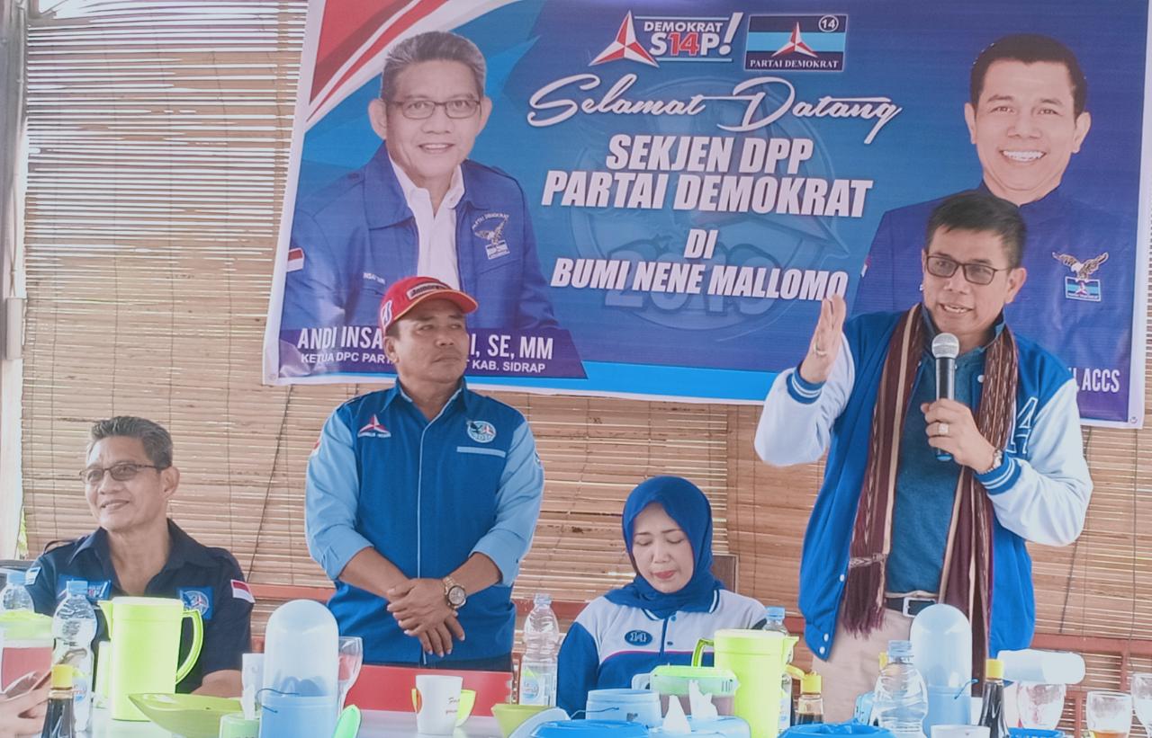 Panasin Mesin Partai, DPP Demokrat Target 8 Kursi di DPRD Sidrap