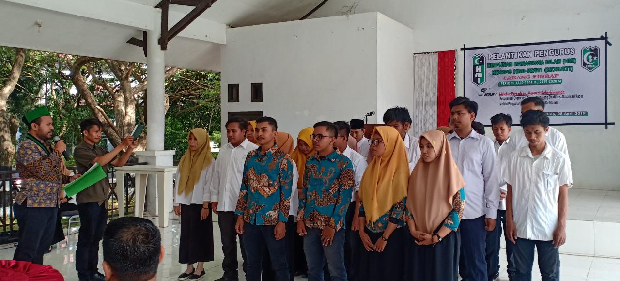 Sah, Pengurus HMI Sidrap Dibawah Komando Rifaldi Ramadhani