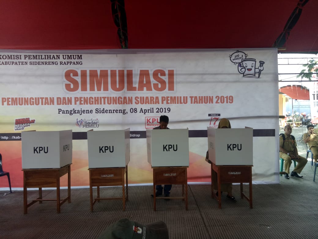 KPU Sidrap Gelar Simulasi Tungsura, Ini Tujuannya