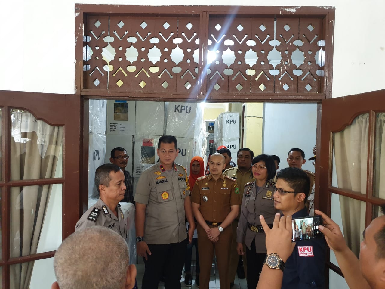 Brigjen Mardiaz Kusin Dwihananto, Turun Pantau Rekapitulasi Suara PPK di Medan Petisah