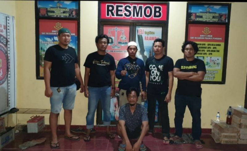 Team Crime Fighters Unit Resmob Polres Pinrang Ciduk Pelaku Curat, di Belawa Wajo