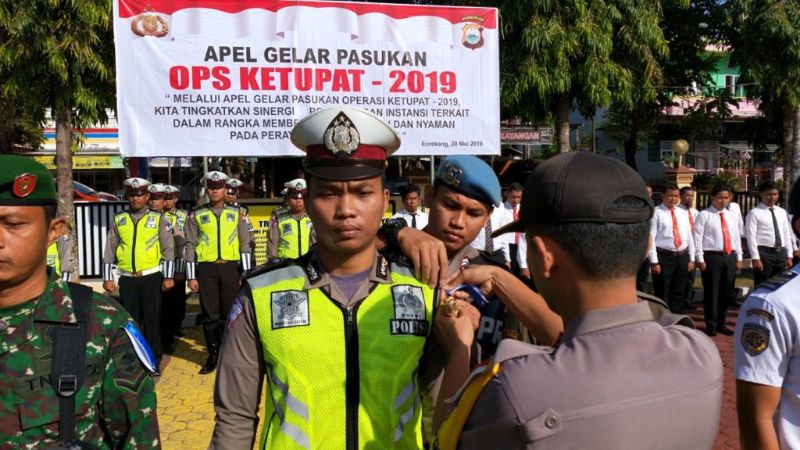 Kapolres Enrekang Pimpin Apel Gelar Pasukan Ops Ketupat 2019. Begini Pencerahannya…