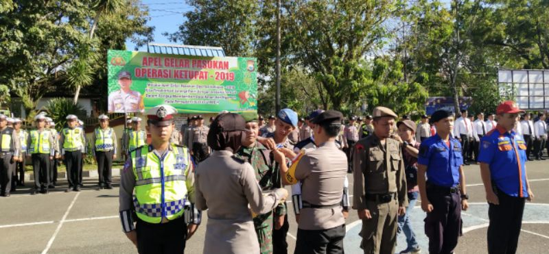 Kapolres Pangkep Pimpin Apel Gelar Pasukan Operasi Ketupat 2019