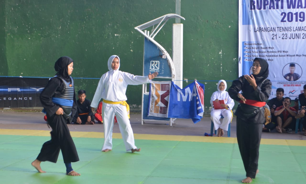 Penutupan Pencak Silat Bupati Wajo Cup 2019 Berlangsung Tertib.