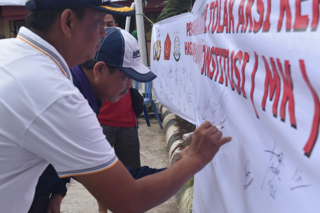 Forkopimda dan Ribuan Warga Sidrap Deklarasi Nyatakan Tolak Aksi Kerusuhan