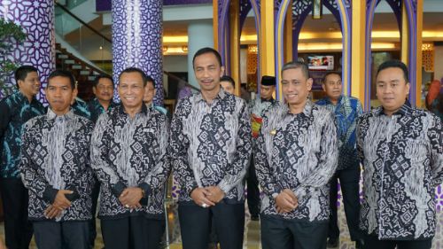 Bersama Forkopimda, Pemkab Wajo Hadiri Open House Gubernur Sulawesi Selatan