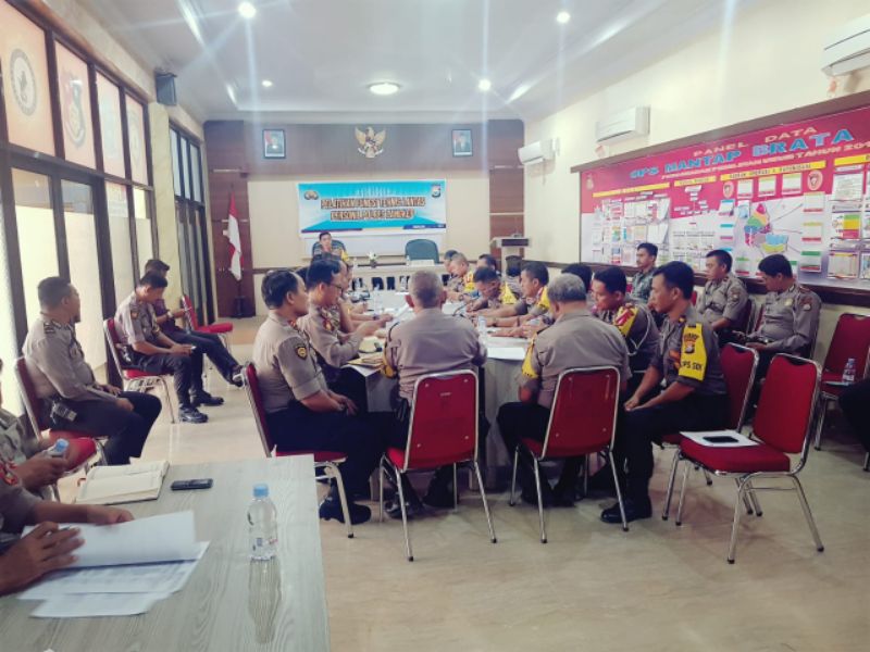 Kapolres Pangkep Pimpin Rapat Kesiapan HUT Bhayangkara ke 73