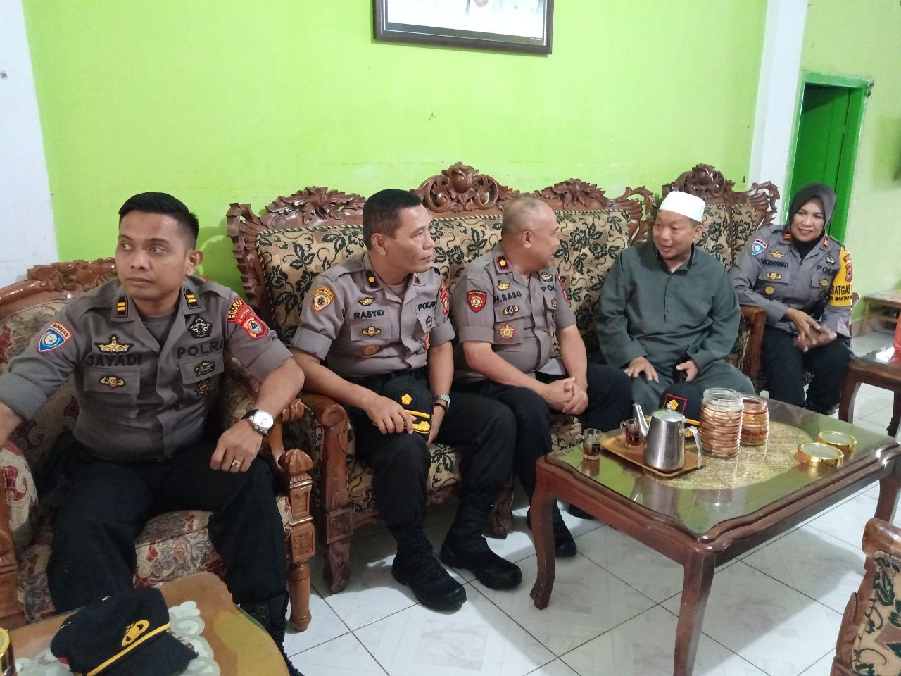 Pererat Silaturahim, Wakapolres Datangi Tomas Sidrap