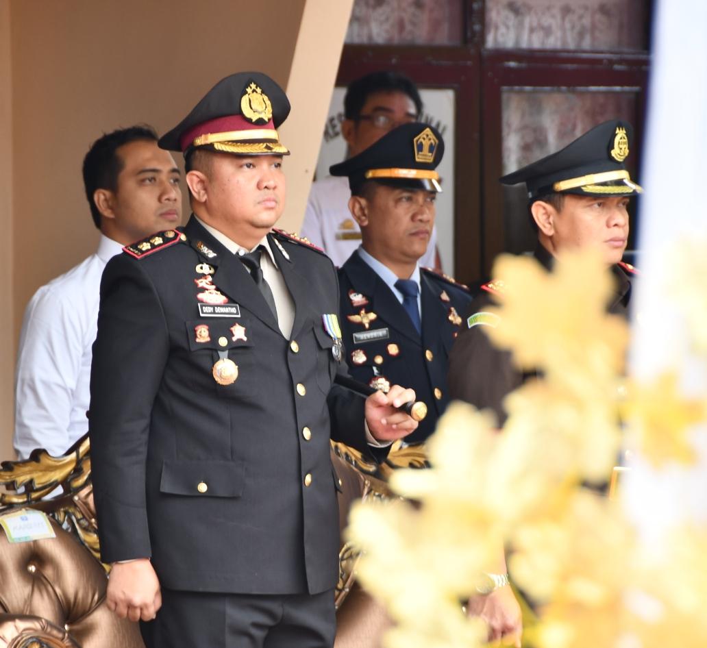 Upacara HUT Bhayangkara ke 73 Polres Soppeng Berlangsung Khidmat