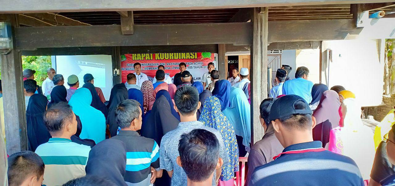 Forum Rakor Kewaspadaan Dini Masyarakat Pinrang di Lokasi TMMD Ke – 105