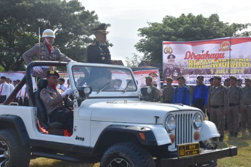 Pertama, Milad Polri di Wilkum Sidrap Digelar Khidmat Diluar