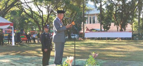 Bupati Pangkep Bacakan Amanat Presiden di Puncak HUT Bhayangkara ke 73