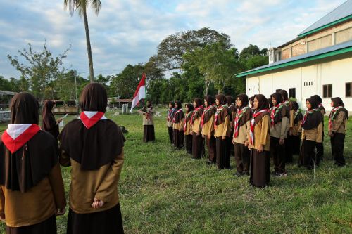 Pramuka Al Urwah Lantik Ramu, Rakit, Trap