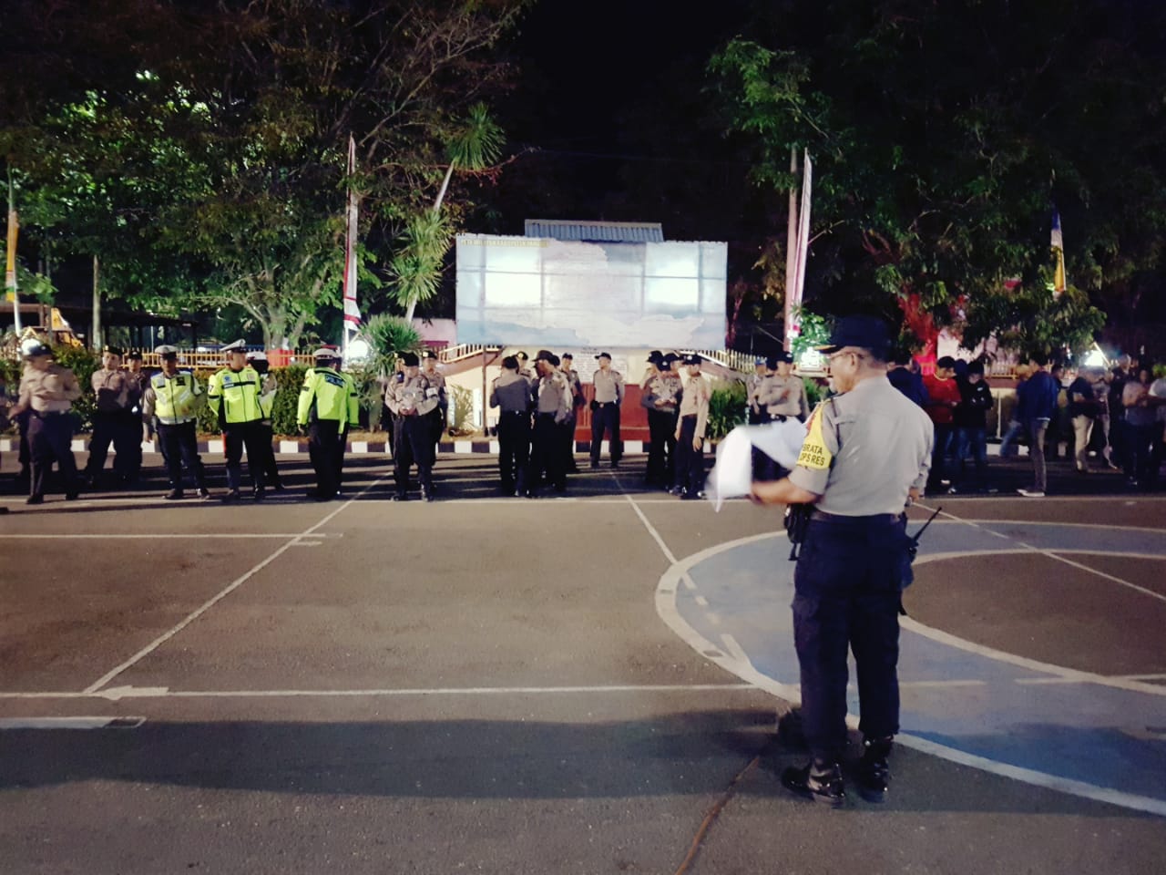 Polres Pangkep Backup Penuh Pengamanan Malam Takbiran