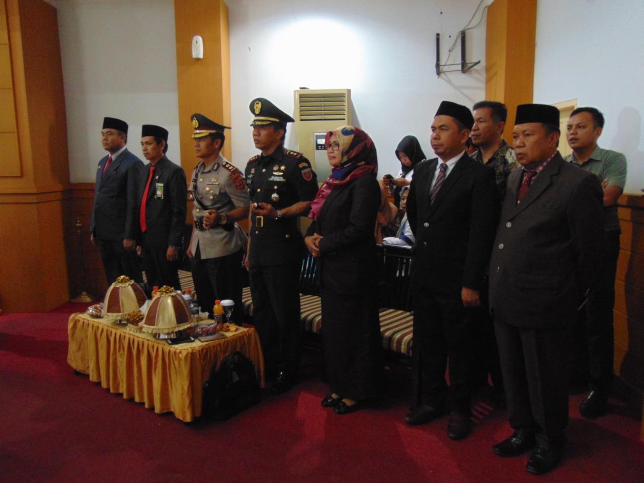 Kapolres Pangkep Hadiri Pengambilan Sumpah Jabatan Anggota DPRD Kabupaten Pangkep 2019-2024