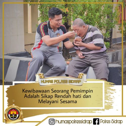 Subhanallah, Kapolres Sidrap Memanusiakan Anak Penyandang Down Syndrome