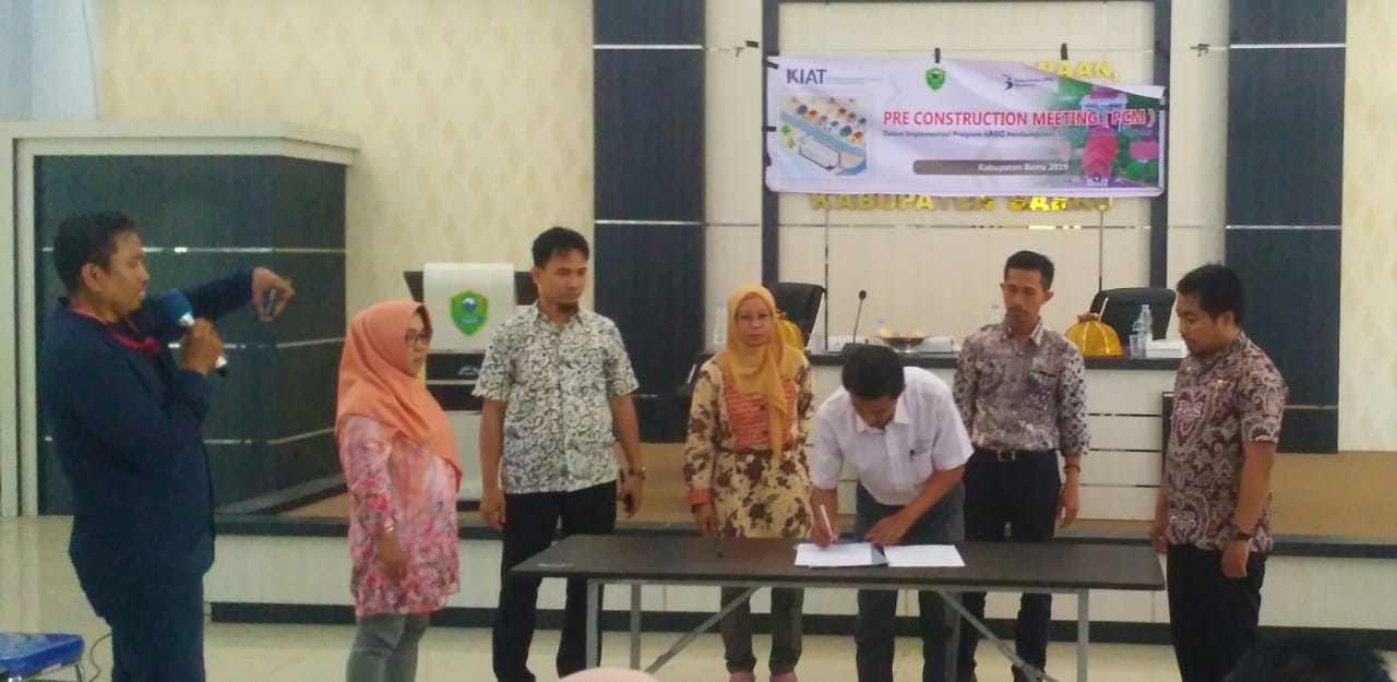 Dinas Perumahan Barru Laksanakan PRE Construction Meeting Sanitasi Air Limbah