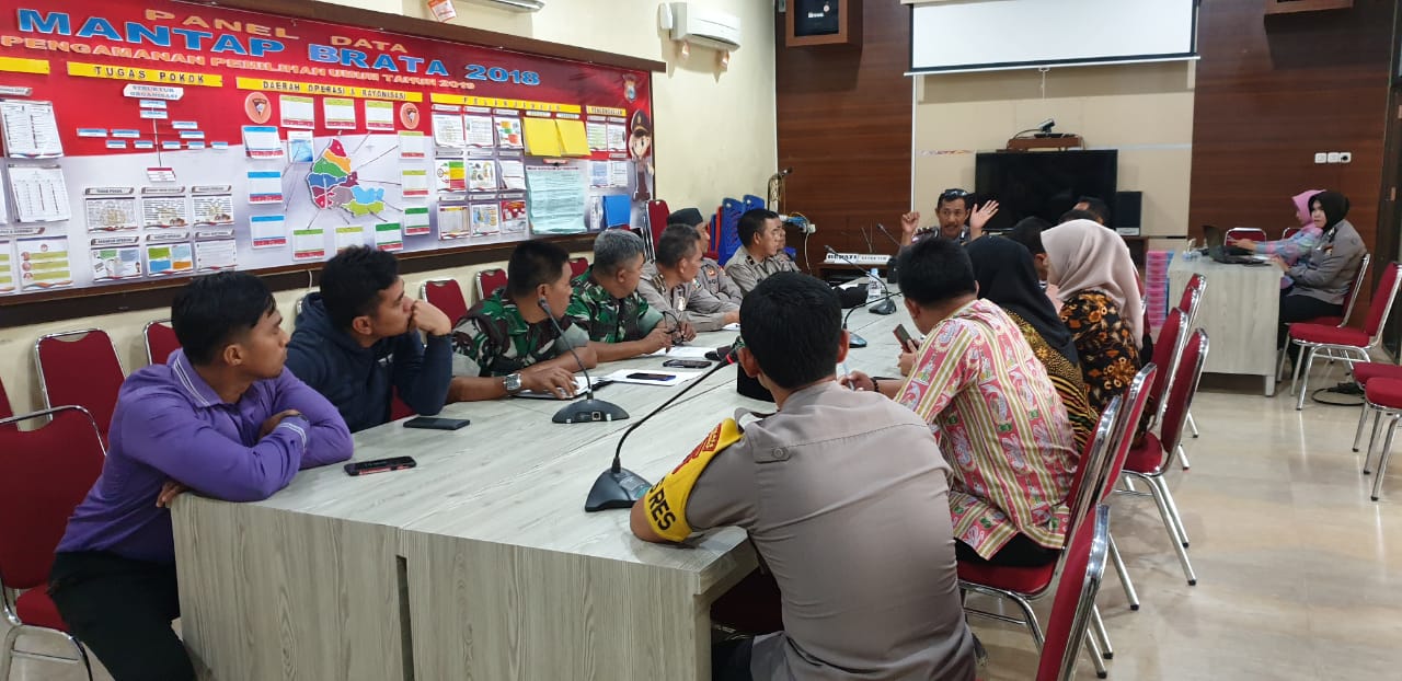 Kapolres Pangkep Pimpin Rapat Pemantapan Dandim Run Dalam Rangka HUT TNI