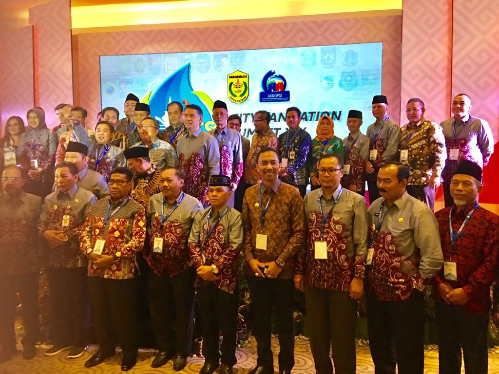 Kota Banjarmasin Tuan Rumah Pagelaran City Sanitation Summit 2019. Pemkab Wajo Turut Berpartisipasi