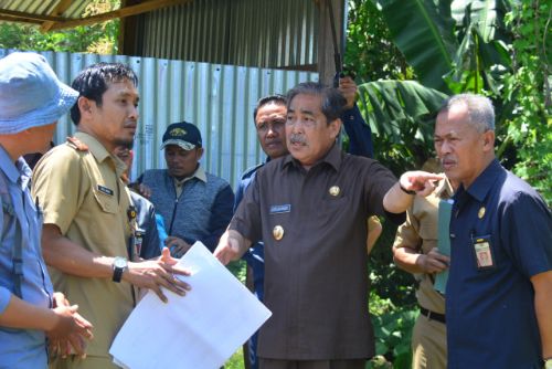 Progres Pembangunan Rest Area Sidrap Ditinjau Bupati