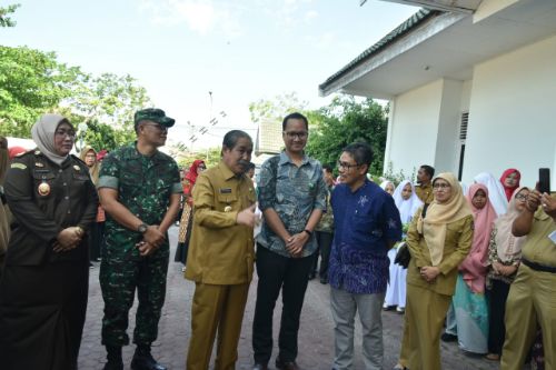 Tiba di Sidrap, Tim Verifikasi Lapangan Kabupaten Sehat di Sambut Bupati